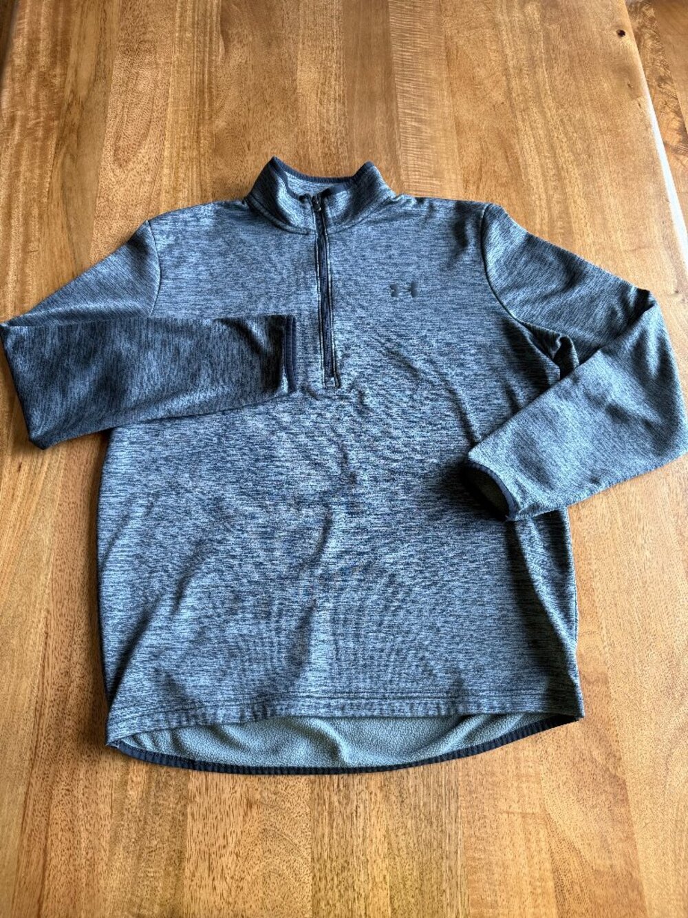 Under Armour Cold Gear Loose Fit Gray Heathered 1/4 Zip Pullover | M|